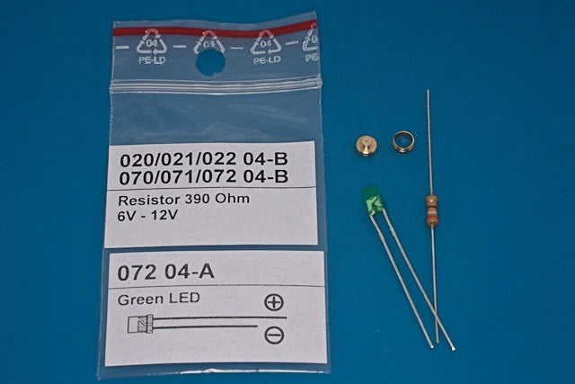 Photo of RB Model 07204 Masthead Lamp 360 Degrees 6x4mm Green LED with resistor for sailboat models