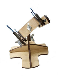 Photo of LMG BB-05 armored vehicle model assembly jig with cross base