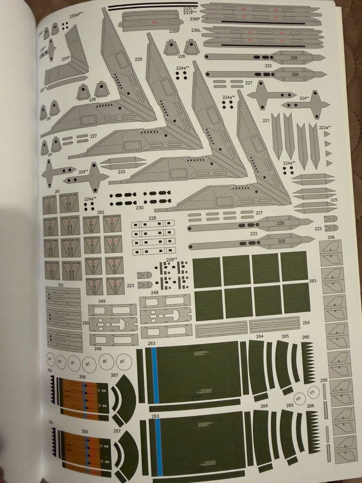 Photo of F-35A Lightning II card model kit in 1:33 scale by Angraf