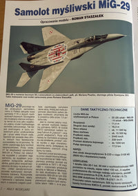 Photo of Mikoyan MiG-29 Fulcrum cardboard model kit by Mały Modelarz LOK for assembly