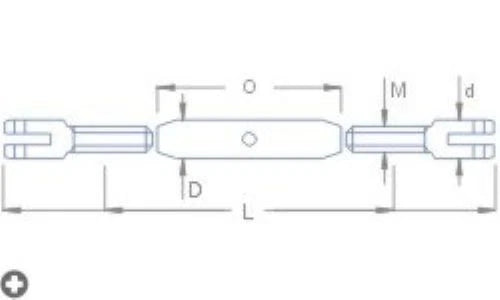 Photo of RB Model Bottlescrew Fork End M2 Thread 14mm MPN 017320 for scale models and RC applications