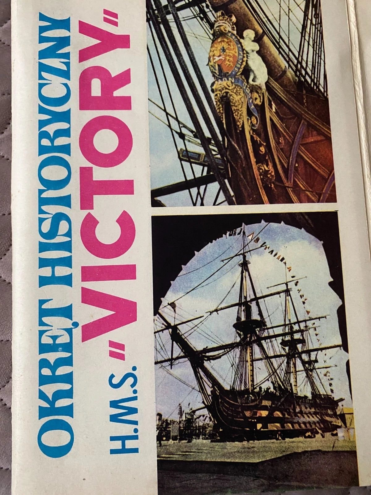 Photo of HMS Victory historical reference booklet included with LOK model plans