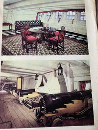 Photo of HMS Victory gun deck and artillery reference drawings in LOK plans