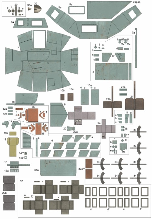 Photo of Daimler Dingo Mk.I 1:25 scale card model kit by WAK 4/2026 with British and Polish WWII markings