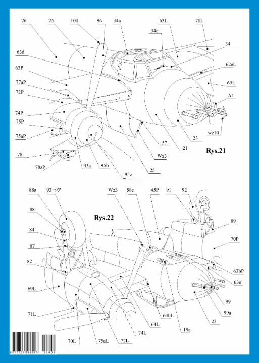 Photo of De Havilland Mosquito NF Mk.II 1:33 scale card model by WAK Publishing