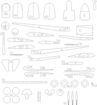 Photo of Caudron CR.714C1 1:33 scale card model kit by WAK Publishing with Finnish 1941 markings