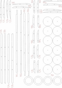 Photo of Salmson 2A2 American reconnaissance aircraft card model in 1:33 scale from WAK Publishing