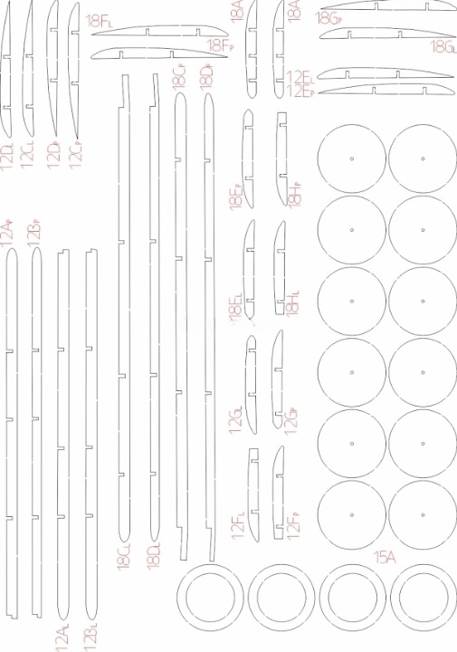 Photo of Salmson 2A2 American reconnaissance aircraft card model in 1:33 scale from WAK Publishing