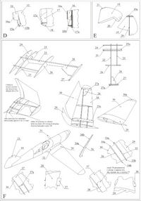 Photo of Caudron CR.714C1 1:33 scale card model kit by WAK Publishing with Finnish 1941 markings