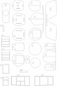 Photo of Salmson 2A2 American reconnaissance aircraft card model in 1:33 scale from WAK Publishing