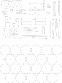 Photo of De Havilland Mosquito NF Mk.II 1:33 scale card model by WAK Publishing