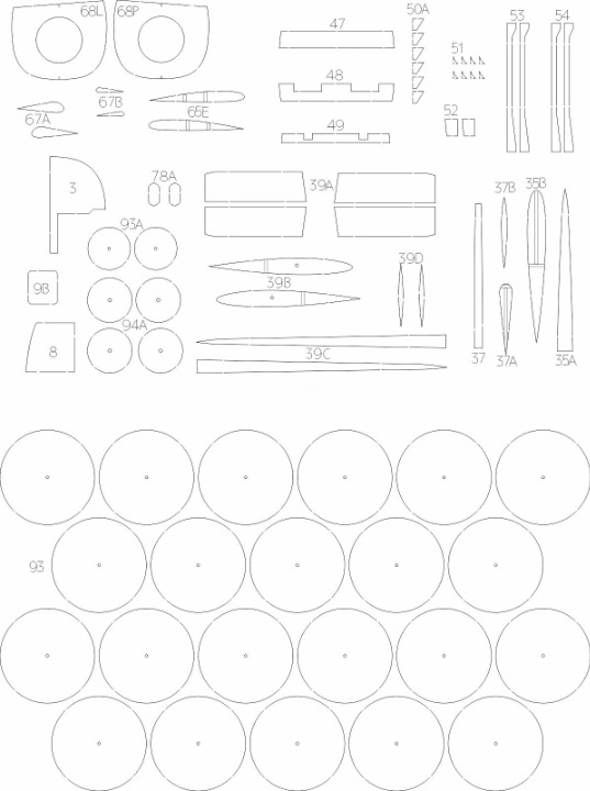 Photo of De Havilland Mosquito NF Mk.II 1:33 scale card model by WAK Publishing