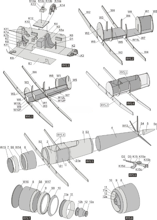 Photo of Aichi D3A1 Val 1:33 scale card model kit from WAK Publishing showing Japanese dive bomber from carrier Kaga during Pearl Harbor attack