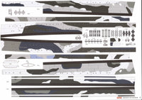 Photo of GPM Publishing's HMS Prince of Wales 1:200 Scale Card Model Kit, showcasing the detailed components and design for an accurate replica of the historic battleship.