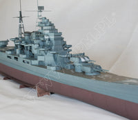 Image of GPM's IJN Maya 1:200 Scale Card Model Kit, showcasing the detailed replica of the WWII Japanese cruiser, perfect for historical model enthusiasts and collectors.